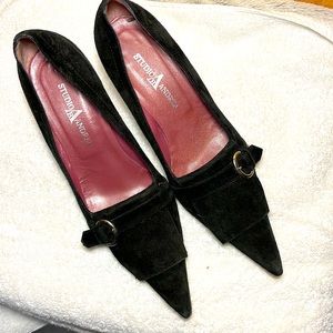 Studio Andrea black suede heels women’s size 8.5